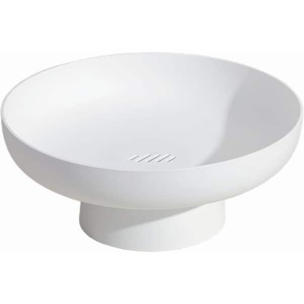 Anqtovp Fruit Bowl and Fruit Basket for Kitchen Countertop, Kitchen Storage Baskets Stand Organization in White