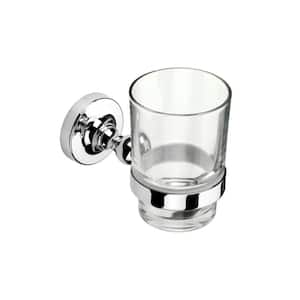 Wimborne Flexi-Fix Wall-Mounted Tumbler and Holder in Chrome and Plastic