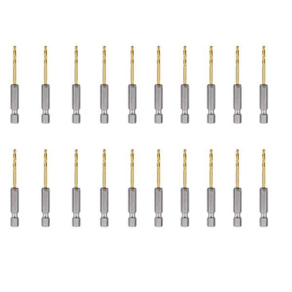 Milwaukee SHOCKWAVE 3/32 in. Titanium Twist Drill Bit (20-Pack)