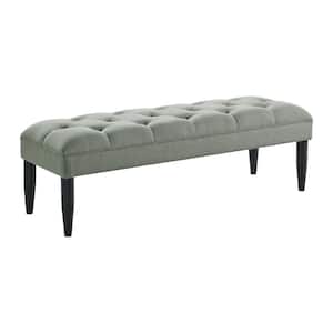 Aris Gray 58 in. Bedroom Bench without back