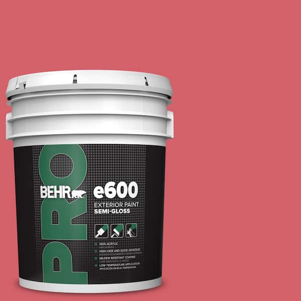 BEHR PRO 5 gal. #140B-6 Italiano Rose Semi-Gloss Exterior Paint