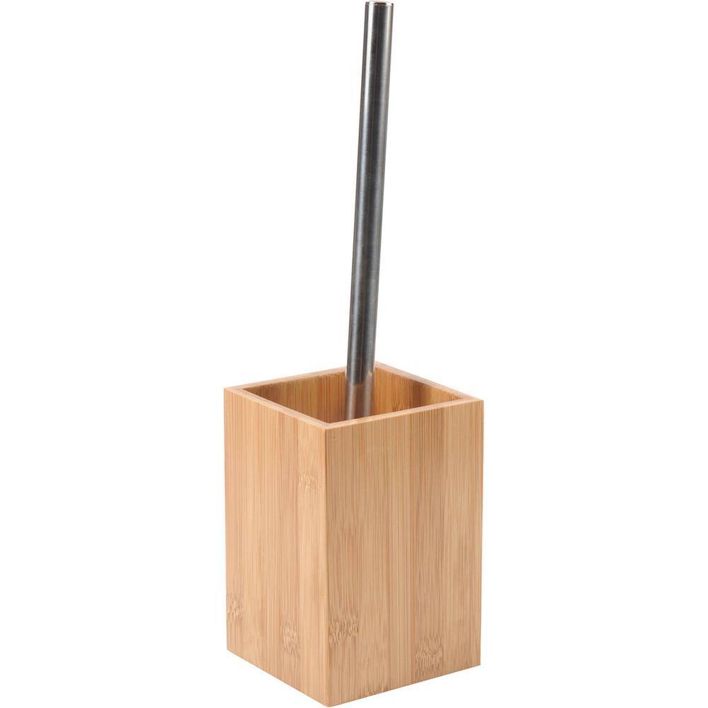 iDesign Formbu Square Bowl Brush Bamboo Brown