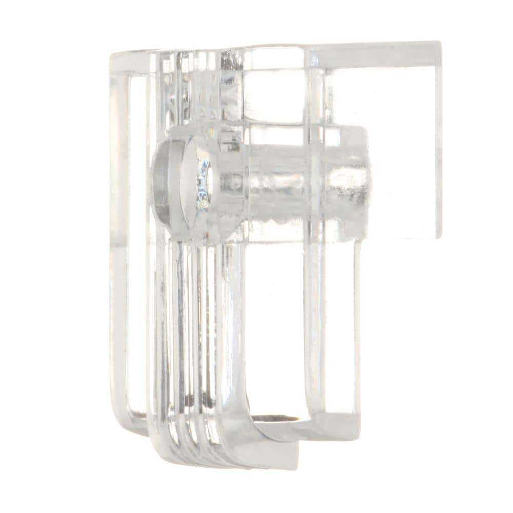 Unfinished Plastic Adjustable Wall Mount Mirror Clips Set