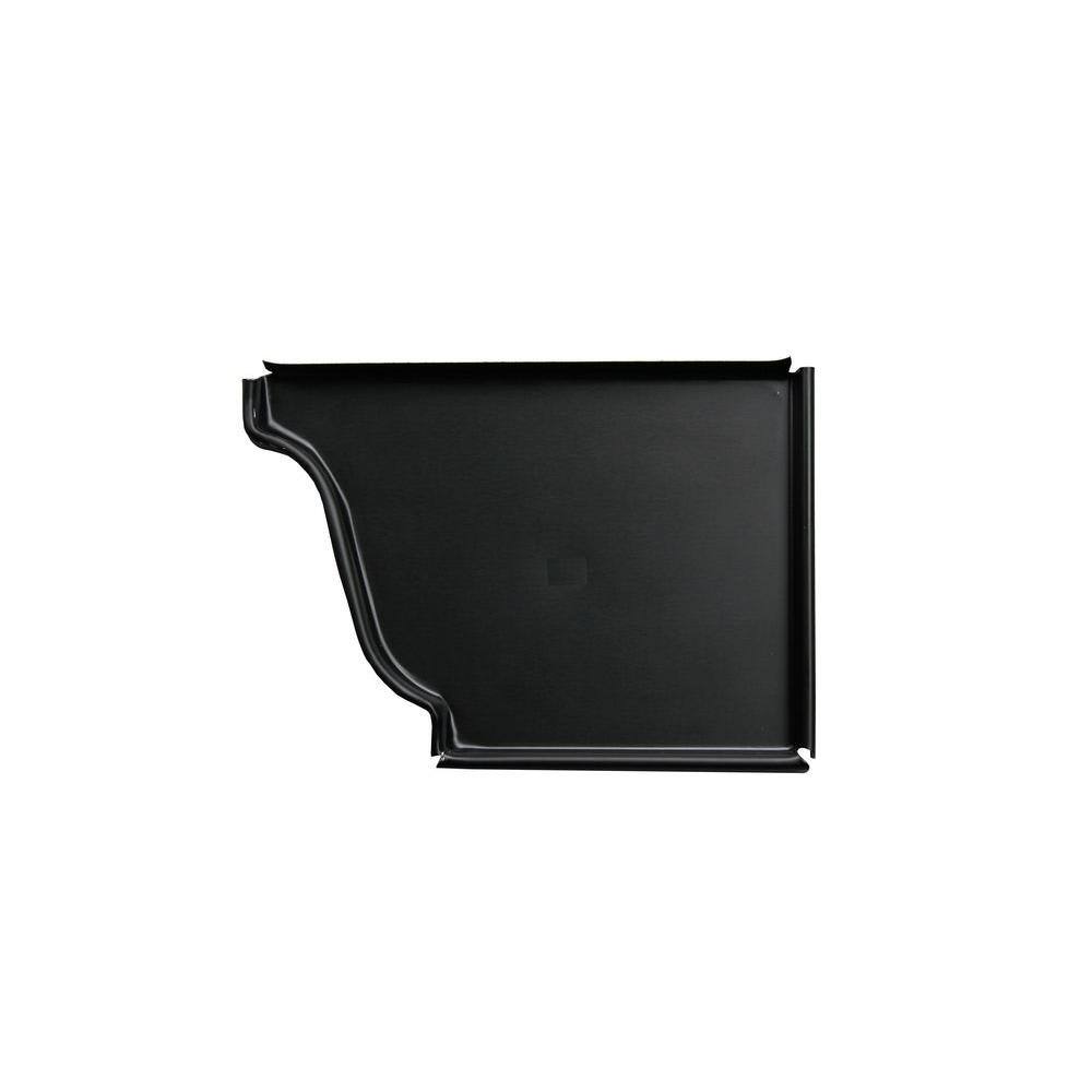 Spectra Metals 6 in. Black Aluminum Right End Cap 6ENRRTBK The Home Depot