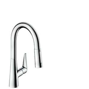 Talis S Single-Handle Pull Down Sprayer Kitchen Faucet with QuickClean in Chrome