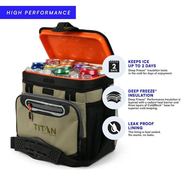 ITOPFOX 8 Qt. Food & Beverage Deep Freeze Cooler with Zipperless