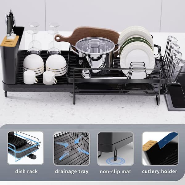 Numhew to W Adjustable Large Dish Drying Rack - Main Image