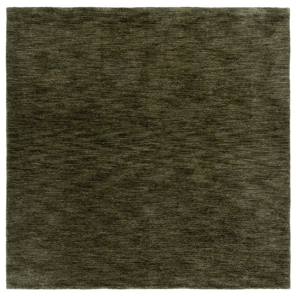 Square Rug Green SAFAVIEH Carmine 6 ft. x 6 ft. Green Modern Solid square Area Rug ...