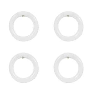 15-Watt 8 in. T9 G10q Type A Plug and Play Linear Circline LED Tube Light Bulb, Cool White 4100K (4-Pack)