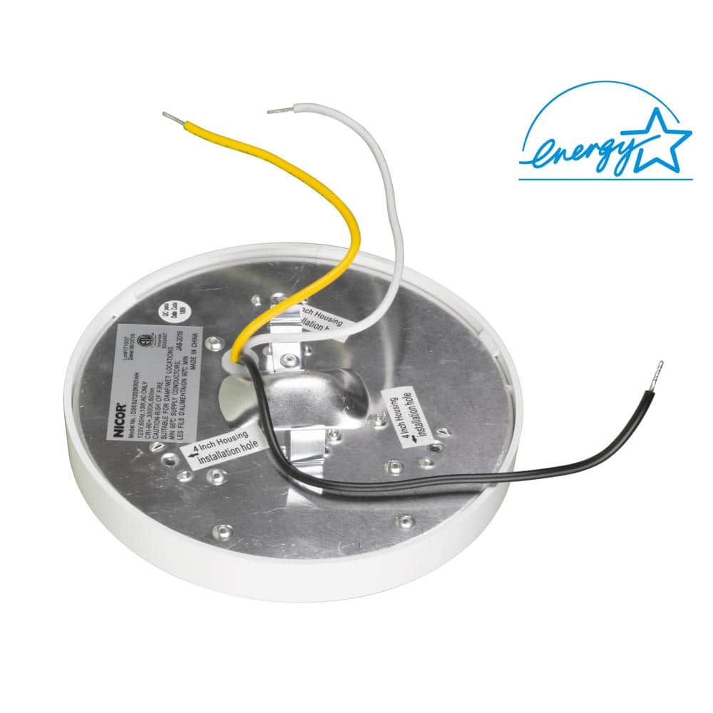 Matte White 5.35" Round LED Surface Mount Downlight, Energy Star Modern