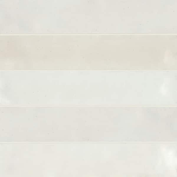Sample-Celine Rectangular 4 in. x 5 in. Glossy White Porcelain Tile