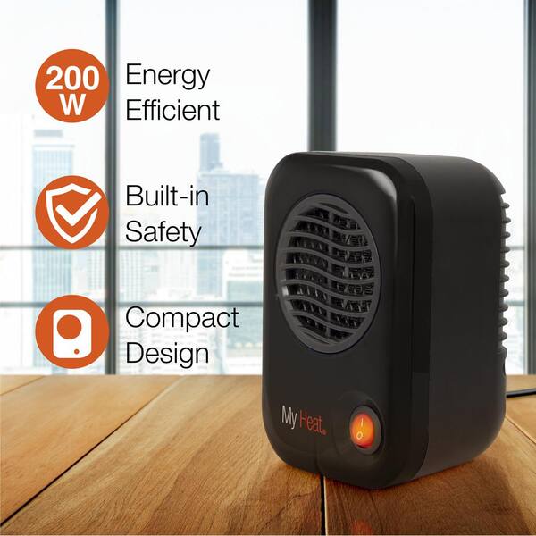 Space Heaters Heater With Batteries Walmart Lasko MyHeat 200-Watt Electric  Portable Personal Space Heater