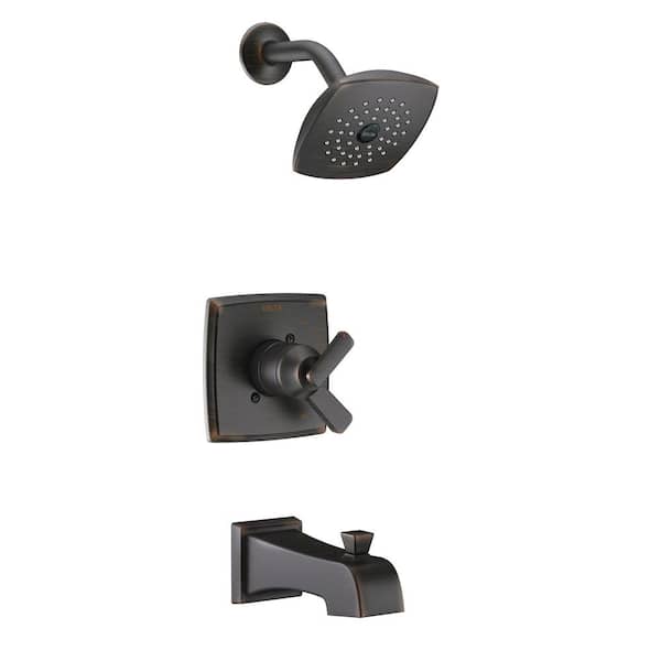 Delta Ashlyn 1-Handle Pressure Balance Tub and Shower Faucet Trim Kit in Venetian Bronze (Valve Not Included)