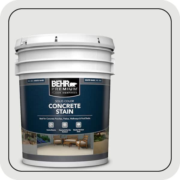 5 gal. #PFC-66 Ice White Solid Color Flat Interior/Exterior Concrete Stain