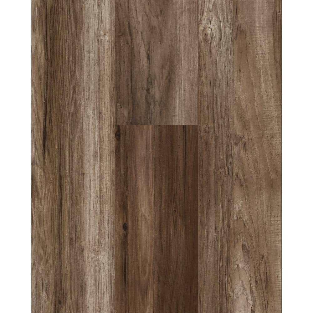 Trafficmaster Lakeshore Pecan Bronze 7 Mm Thick X 7 2 3 In Wide X 50 5 8 In Length Laminate Flooring 24 17 Sq Ft Case 50561 The Home Depot