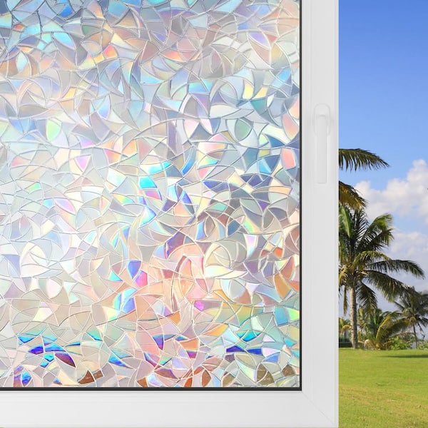 Holographic film on windows  Window film, Decorative window film, Rainbow  window