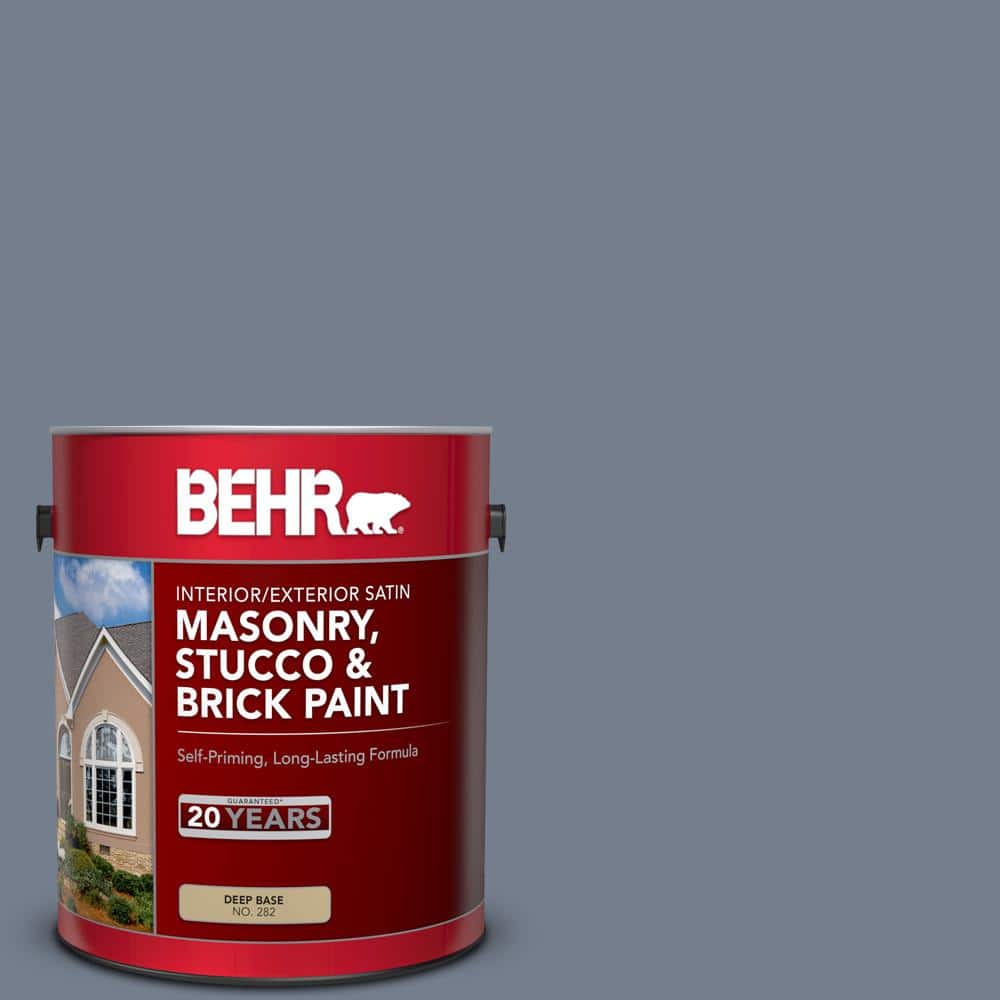 1 gal. #MS-77 Purple Storm Satin Interior/Exterior Masonry, Stucco and Bric