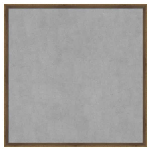 Amanti Art Lucie Light Bronze 25 in. x 25 in Framed Magnetic Board