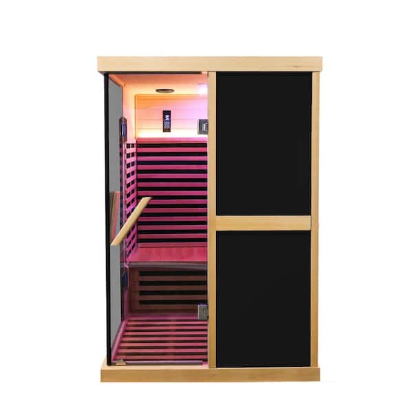 Cesicia Temperature Adjustable 2-Person Sauna Carbon FAR Infrared Heaters with 10 Heated Epoxy Plates