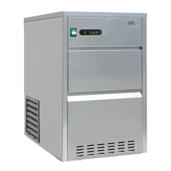 SPT 110 lb. Freestanding Automatic Ice Maker in Stainless Steel