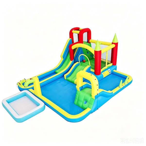 Multicolor 11 in1 Inflatable Slide Water Park Trampoline Bouncing House