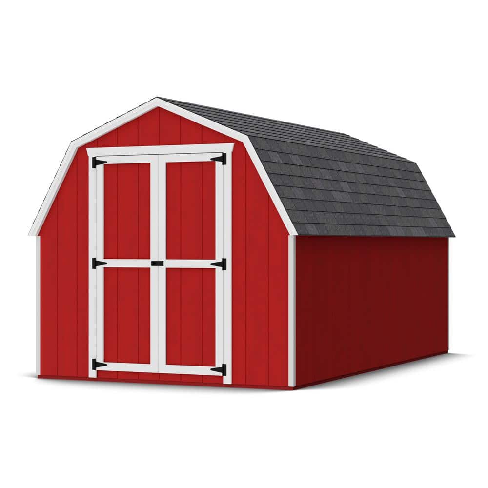 Value Gambrel 8 ft. x 14 ft. Outdoor Wood Storage Shed Precut Kit with 4 ft. Sidewalls (112 sq. ft.) price history on PriceWatchPro