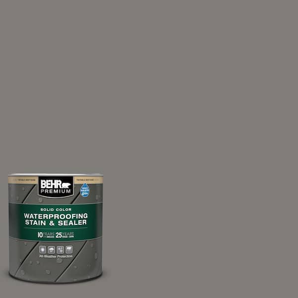 1 qt. #PPU24-21 Greyhound Solid Color Waterproofing Exterior Wood Stain and Sealer