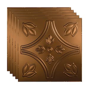 Traditional #5 2 ft. x 2 ft. Oil Rubbed Bronze Lay-In Vinyl Ceiling Tile (20 sq. ft.)