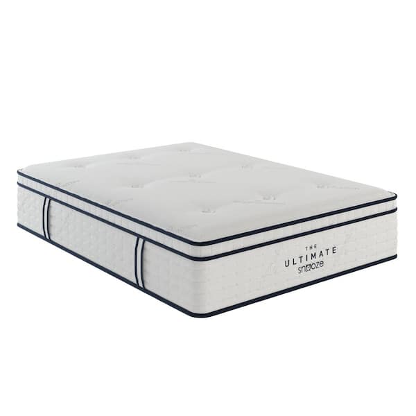 13 in. Organic Pillowtop Split Head King Mattress Talalay Latex, Zoned Coil, GOTS Cotton & Wool Luxury, Medium Comfort