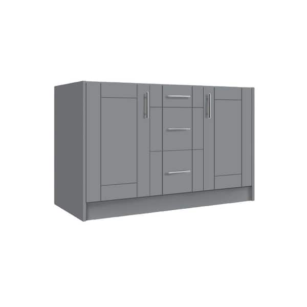 Sanibel Lighthouse Gray All-Weatherboard Composite 25.2 in. x 55.25 in. x 34.5 in. Outdoor Kitchen Cabinet Island Set