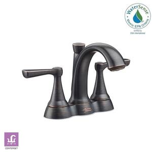 Kempton 4 in. Centerset 2-Handle Bathroom Faucet in Legacy Bronze
