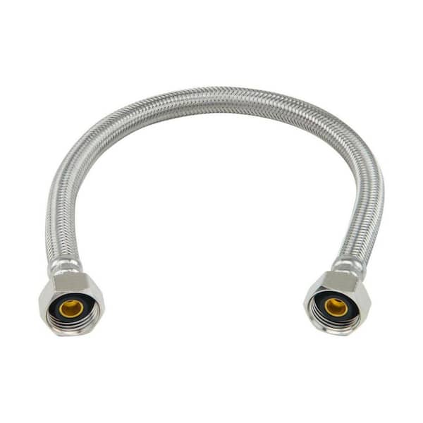 1/2 in. FIP x 1/2 in. FIP x 16 in. Braided Stainless Steel Faucet Supply Line