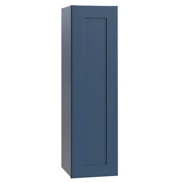 Home Decorators Collection Newport 9 in. W x 12 in. D x 42 in. H Assembled Plywood Wall Kitchen Cabinet in Mythic Blue with Soft Close