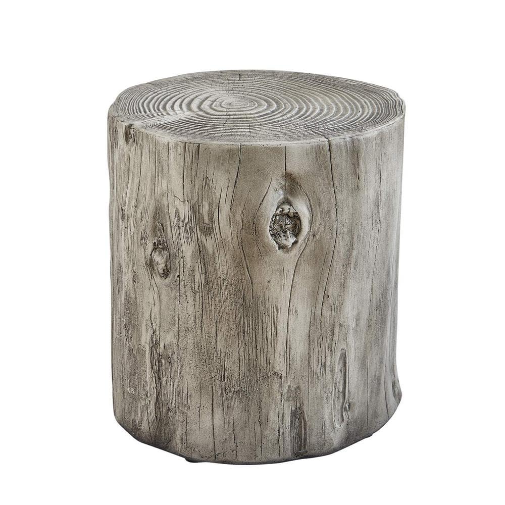 Gray Concrete Outdoor Side Table