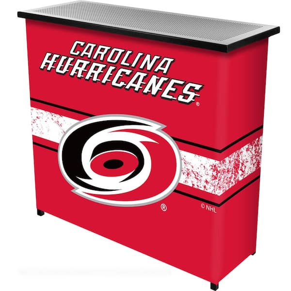 Unbranded Carolina Hurricanes Logo Red 36 in. Portable Bar