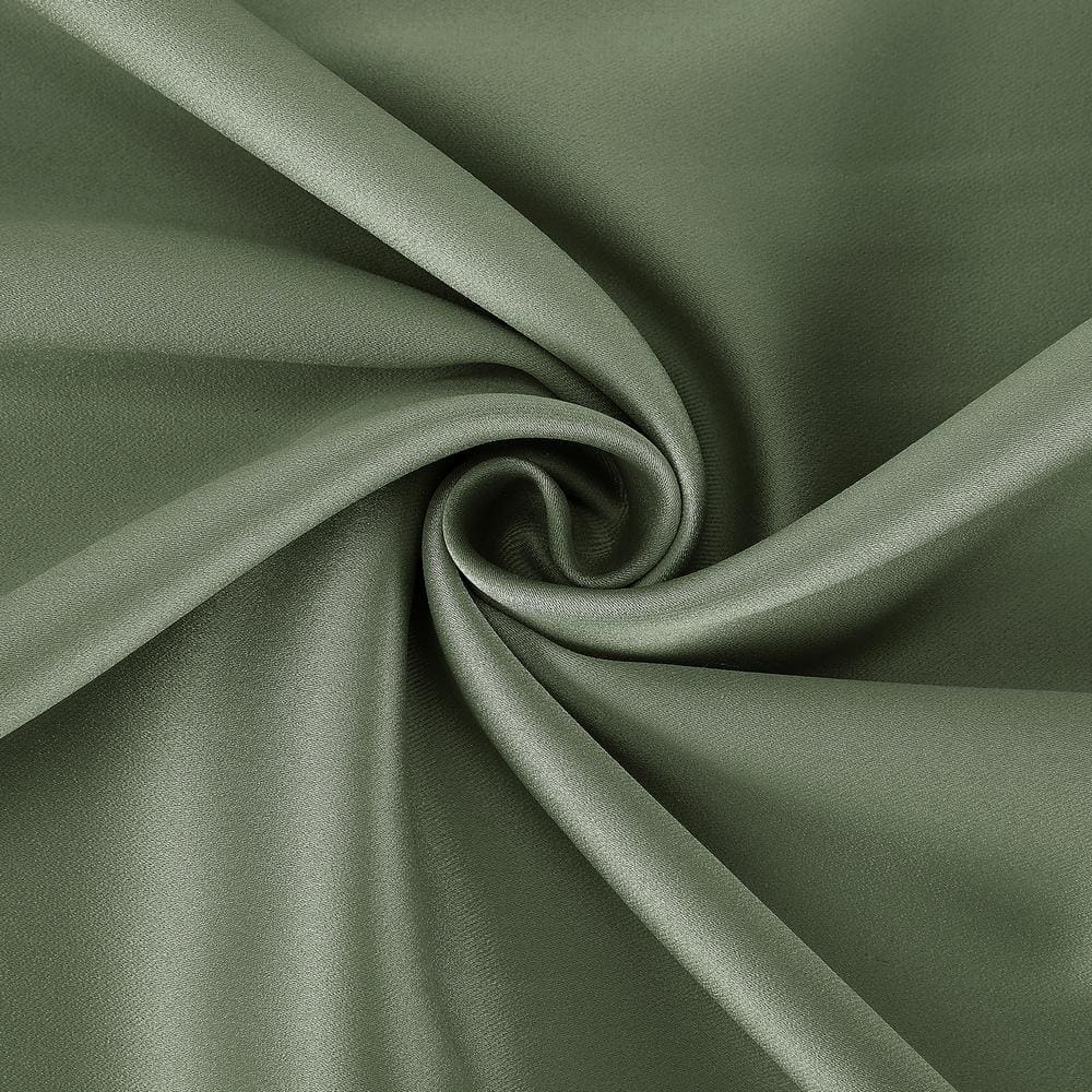 Sage Green Blackout Magnetic Closure Curtain Panel Pair, 52" x 63"
