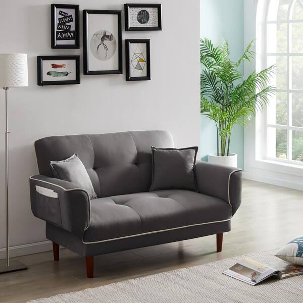 light grey two seater sofa