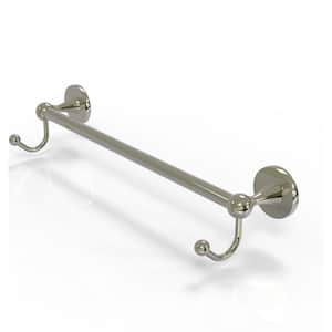 Shadwell Collection 30 in. Towel Bar with Integrated Hooks in Polished Nickel