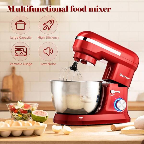 VEVOR Stand Mixer 660W Electric Dough Mixer with 6 Speeds LCD Screen Timing  Food Mixer with 5.8 Qt. Stainless Steel Bowl, Gray XRLLSJBJHHBDFN8Q4V1 -  The Home Depot