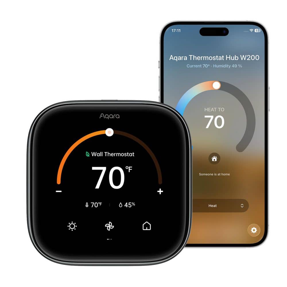 Aqara Smart WiFi Thermostat W200, Apple Adaptive Temperature