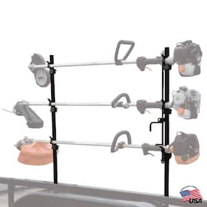 Snap-In-Style 3-Position Landscape Trimmer Lockable Rack Holder for Open Trailers