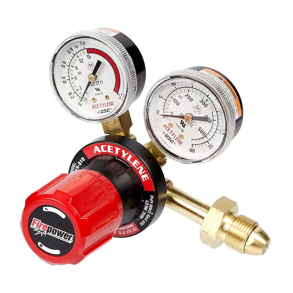 FIRE POWER OxyFuel Acetylene Regulator for Tips with 5 in. Cutting Capacity