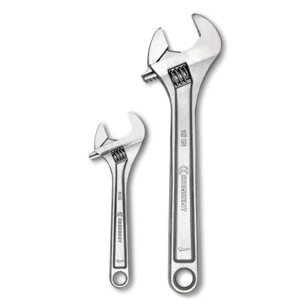 Adjustable Wrench Set 6 in. and 10 in. (2-Piece)