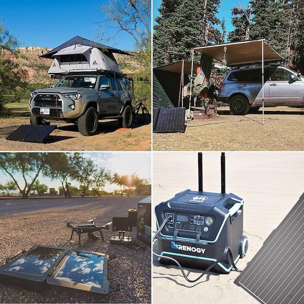 Renogy 100-Watt 12-Volt Foldable Suitcase Off-Grid Solar Kit Built