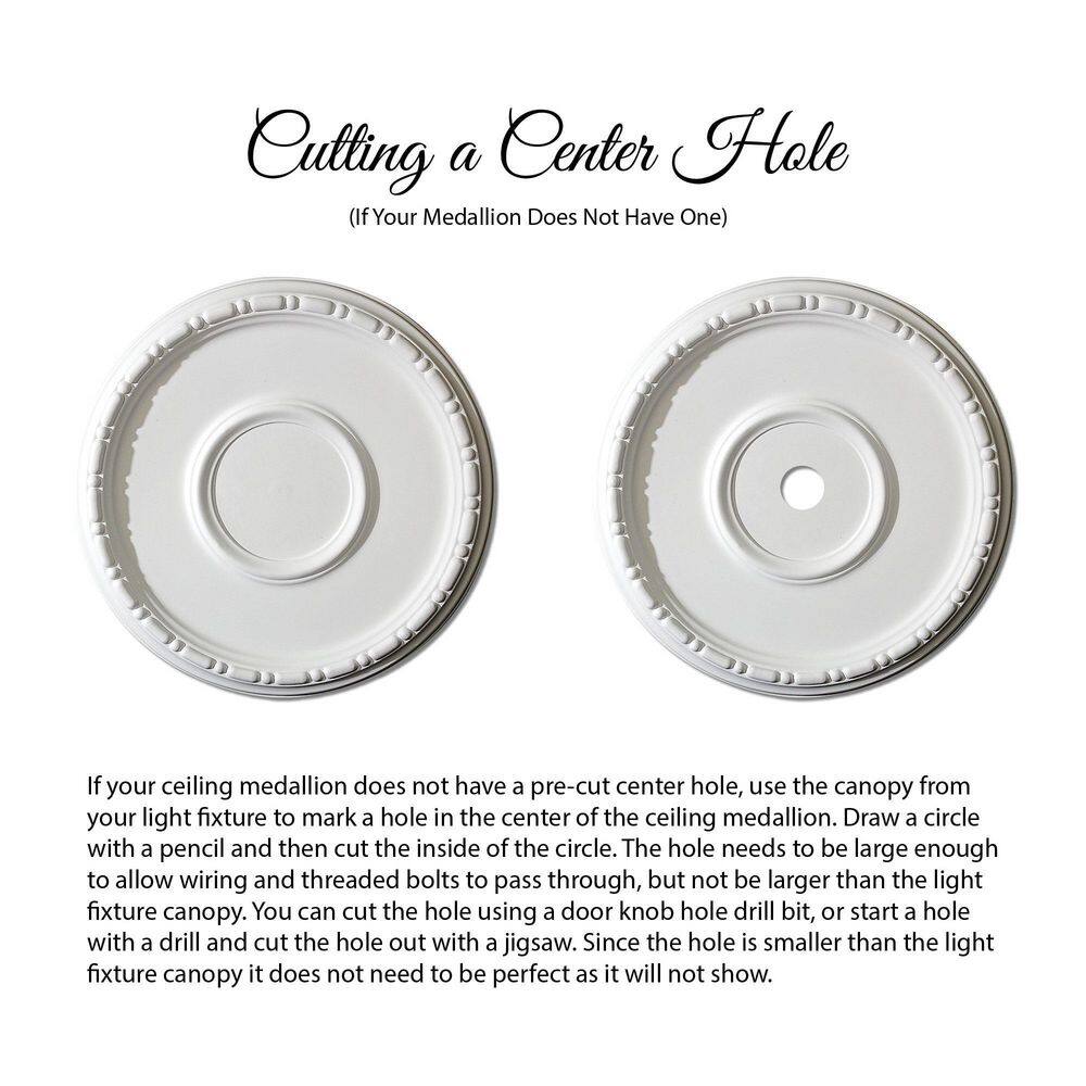 29-1/2 in x 1-3/4 in Acanthus Primed White Polyurethane Ceiling Medallion
