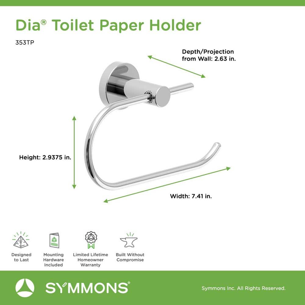Polished Chrome 4-Piece Bathroom Hardware Set