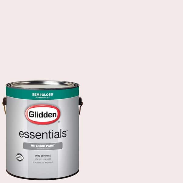 Glidden Essentials 1 gal. #HDGR43 Delightful Pink Semi-Gloss Interior Paint