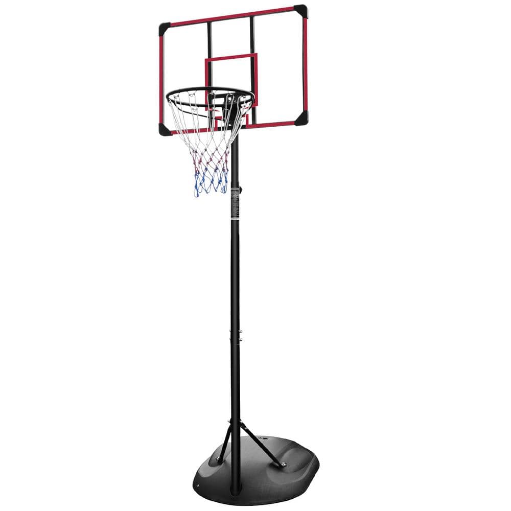 Outdoor Basketball Goal with Adjustable 7.5 ft. to 9.2 ft., Wheel, 32 in. B