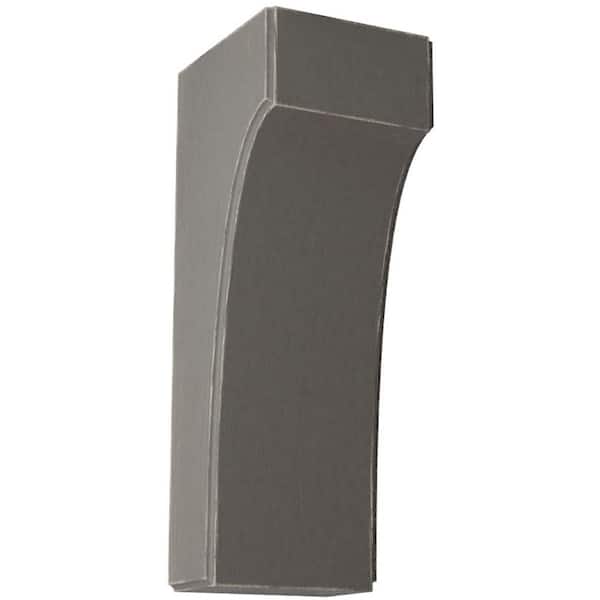 Ekena Millwork 3-1/2 in. x 10 in. x 4 in. Reclaimed Grey Clarksville Wood Vintage Decor Bracket