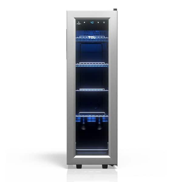 TCL 9.92 in. Single Zone 33 Cans Stainless Beverage Cooler